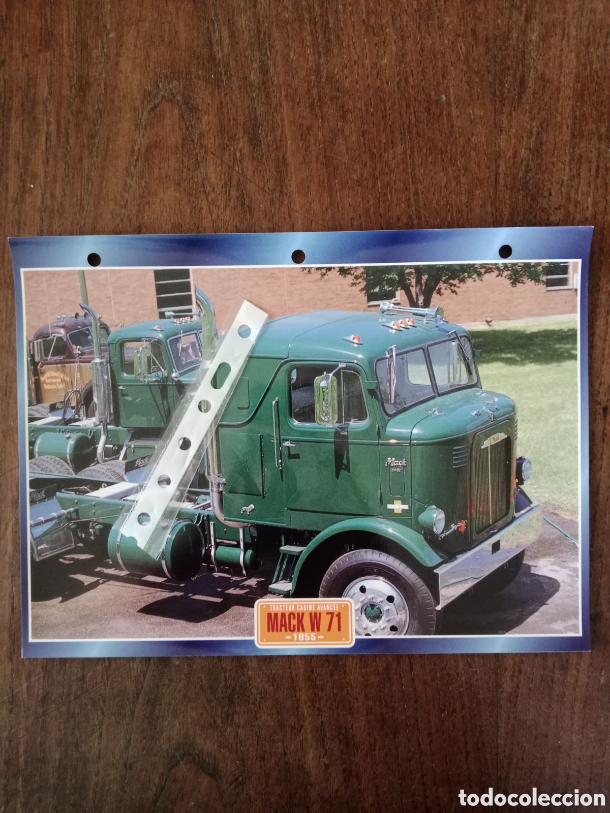 Paper Collecting Others: Ficha cami&oacute;n americano mack W 71
