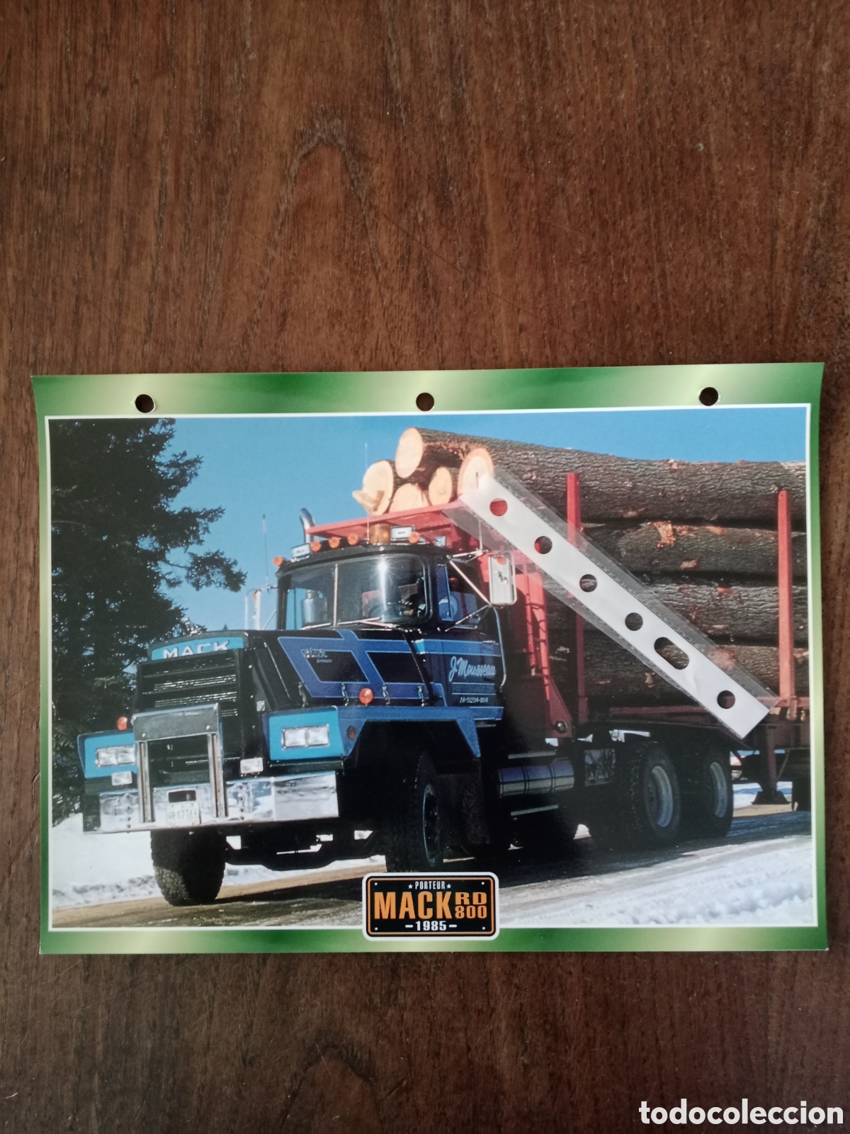 Paper Collecting Others: Ficha cami&oacute;n americano mack RD 800