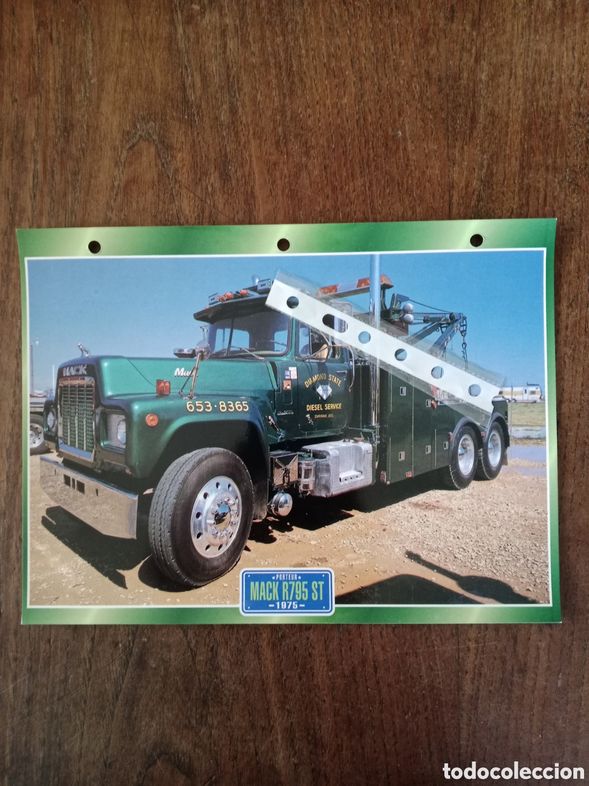 Paper Collecting Others: Ficha cami&oacute;n americano mack R 795 ST