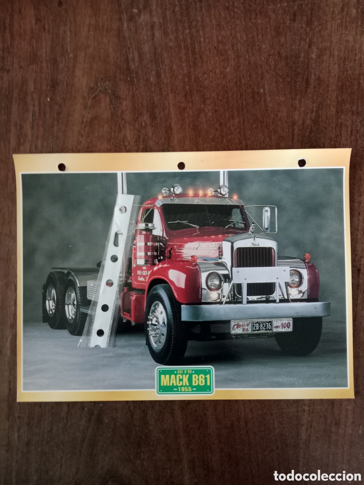 Paper Collecting Others: Ficha cami&oacute;n americano mack B 61