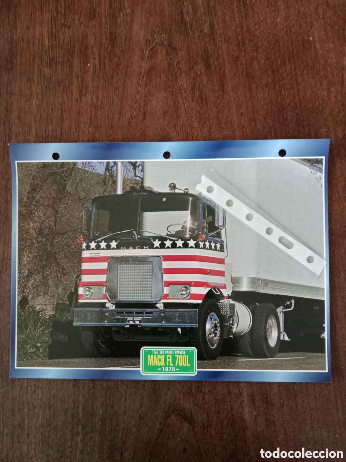 Outros artigos de papel: Ficha cami&oacute;n americano mack FL 700 L