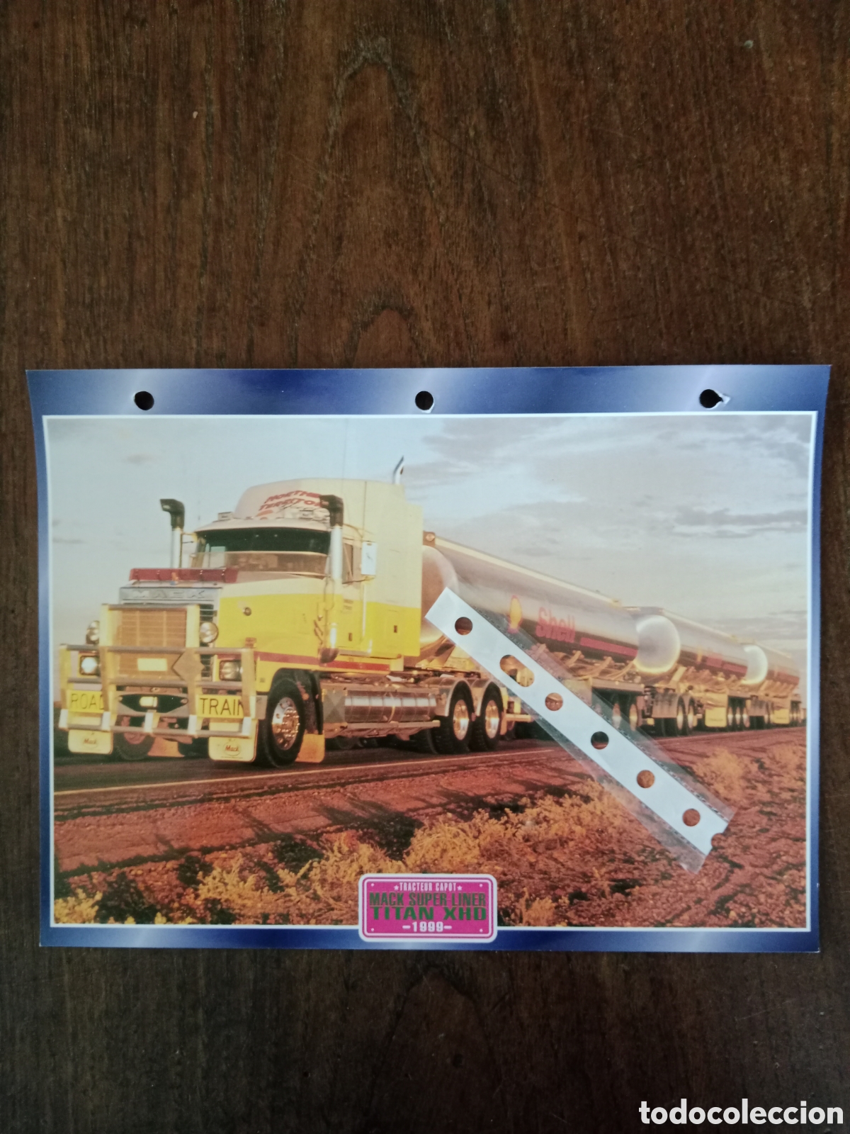 Collectionnisme Papier divers: Ficha cami&oacute;n mack super liner