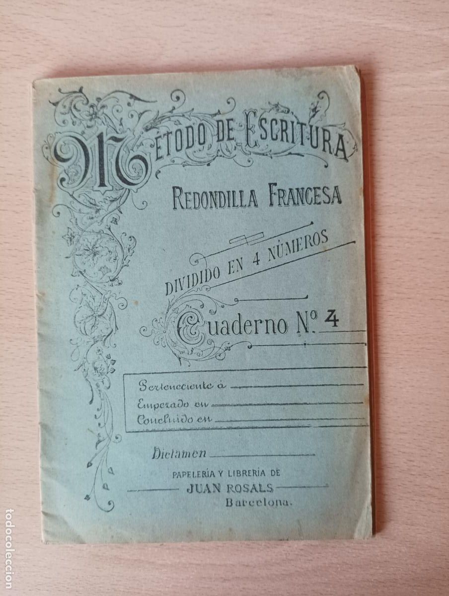 Outros artigos de papel: M&eacute;todo de escritura: G&oacute;tico Ingl&eacute;s. Cuaderno N.&ordm; 2 Redondilla francesa Cuaderno N.&ordm; 4