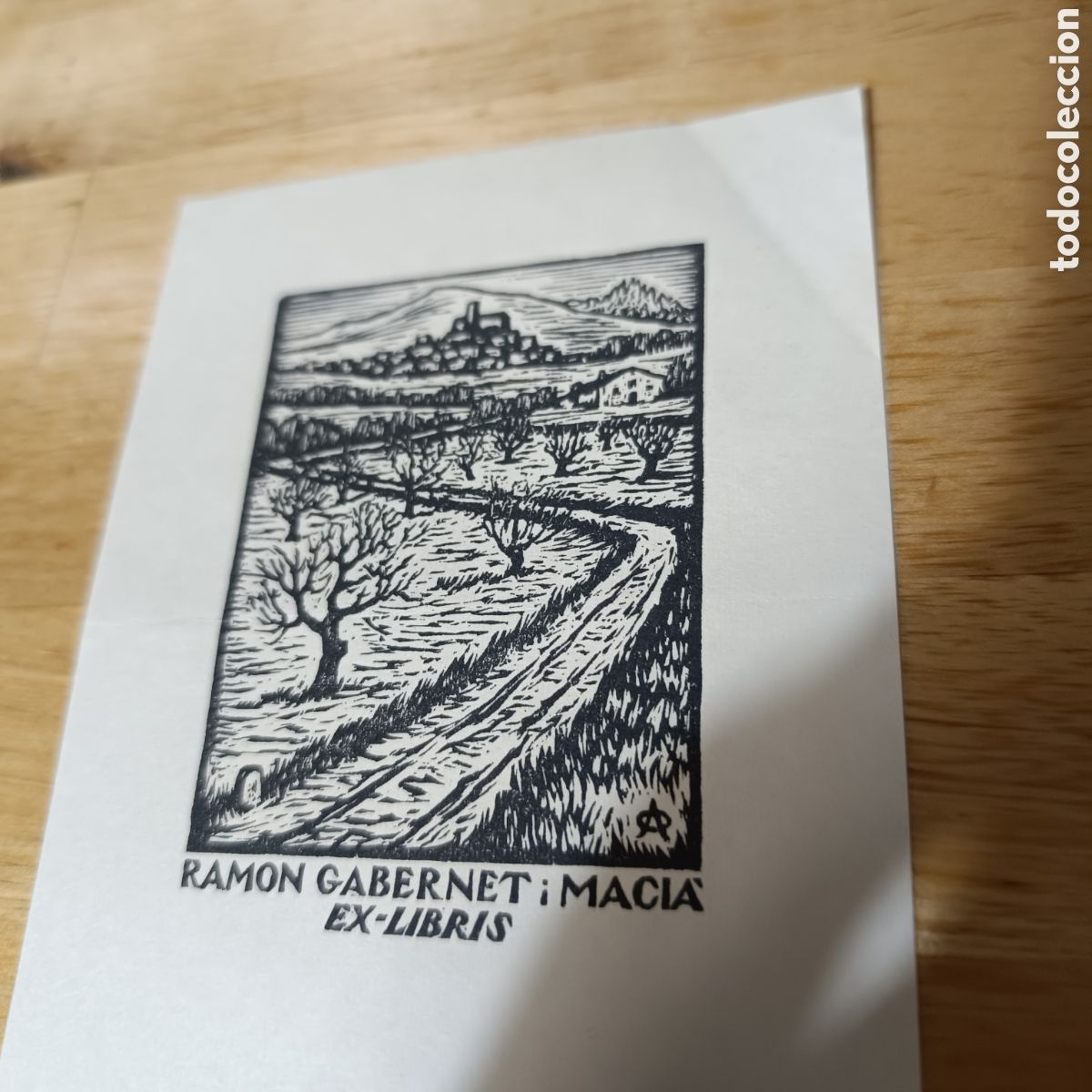 Otros art&iacute;culos de coleccionismo en papel: EX-LIBRIS RAMON GABERNET I MACI&Agrave; - Foto 2