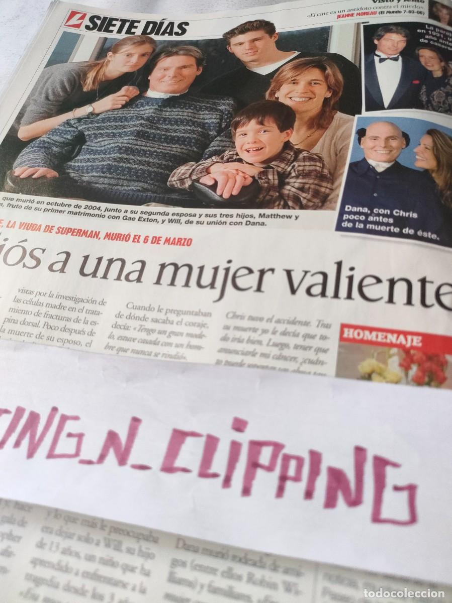 Otros art&iacute;culos de coleccionismo en papel: Clipping_ RL062203 CHRISTOPHER REEVE, SUPERMAN