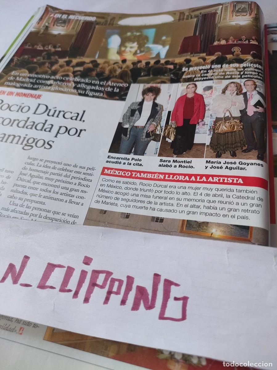 Otros Art&iacute;culos de Coleccionismo en Papel: Clipping_ RL061904 ROCIO DURCAL