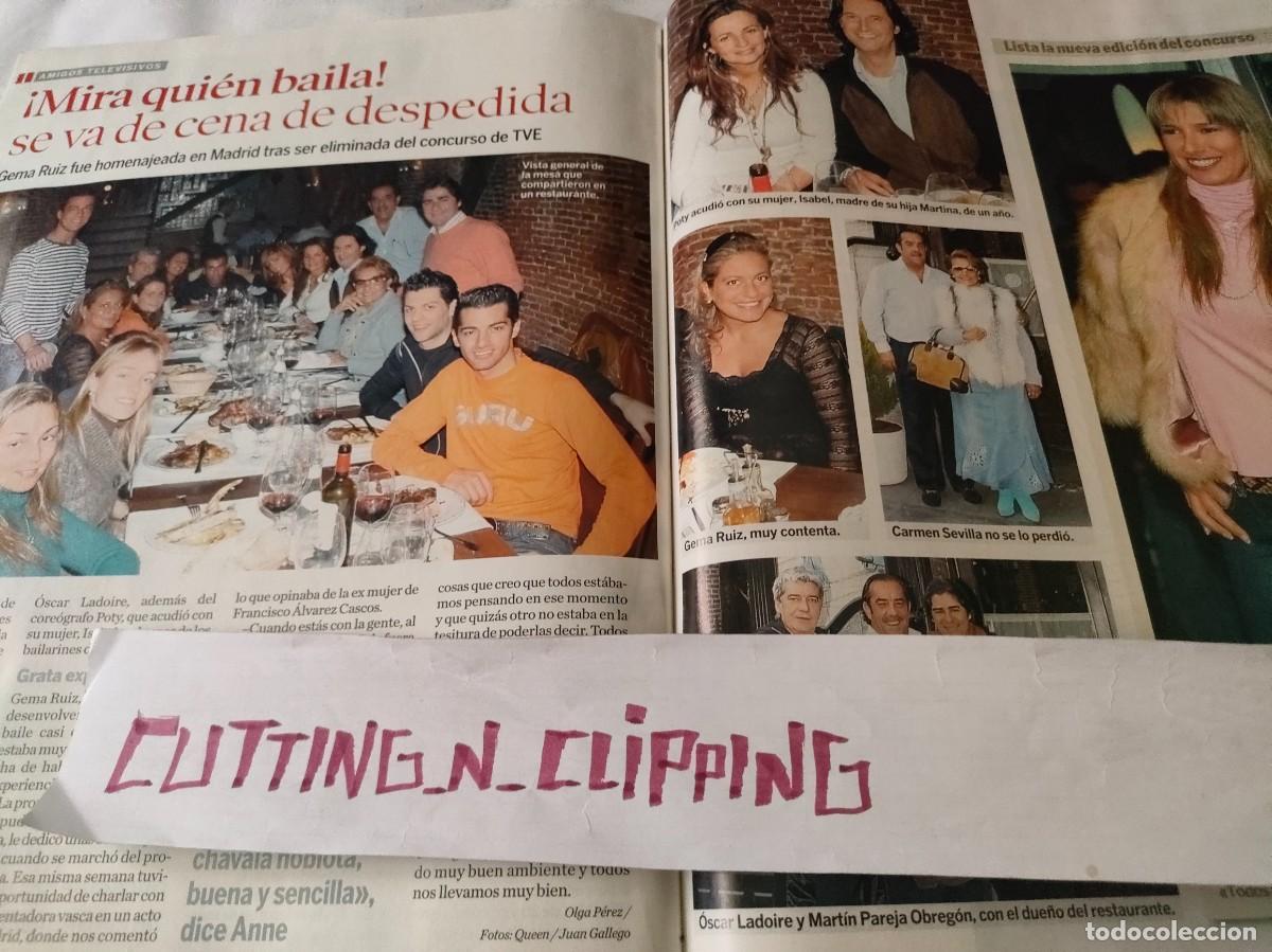 Otros Art&iacute;culos de Coleccionismo en Papel: Clipping_ RS062202 GEMA RUIZ, CARMEN SEVILLA, POTY