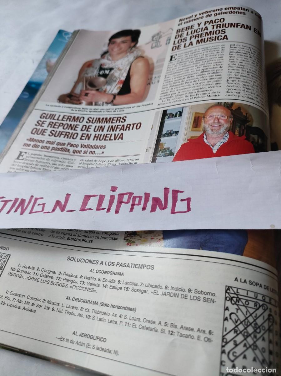 Otros art&iacute;culos de coleccionismo en papel: Clipping_ RH050505 BEBE Y PACO DE LUCIA