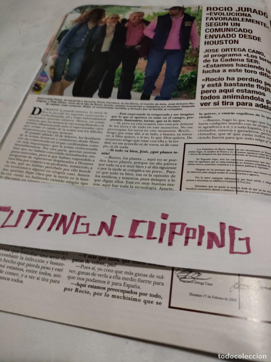 Otros Art&iacute;culos de Coleccionismo en Papel: Clipping_ RH060103 ROCIO JURADO