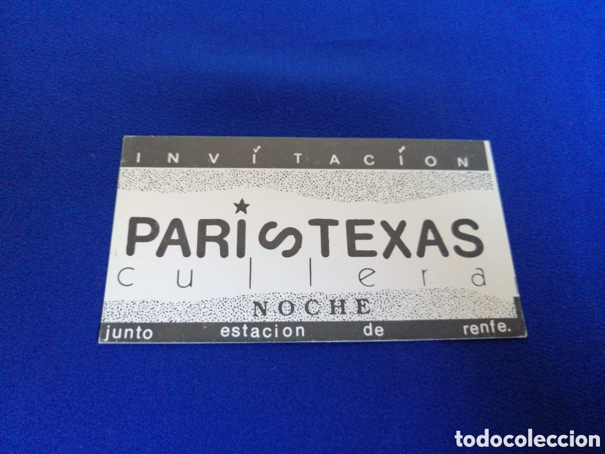 Sammelleidenschaft Andere Papierartikel: DISCOTECA PAR&Iacute;S TEXAS (CULLERA) VALENCIA FLYER