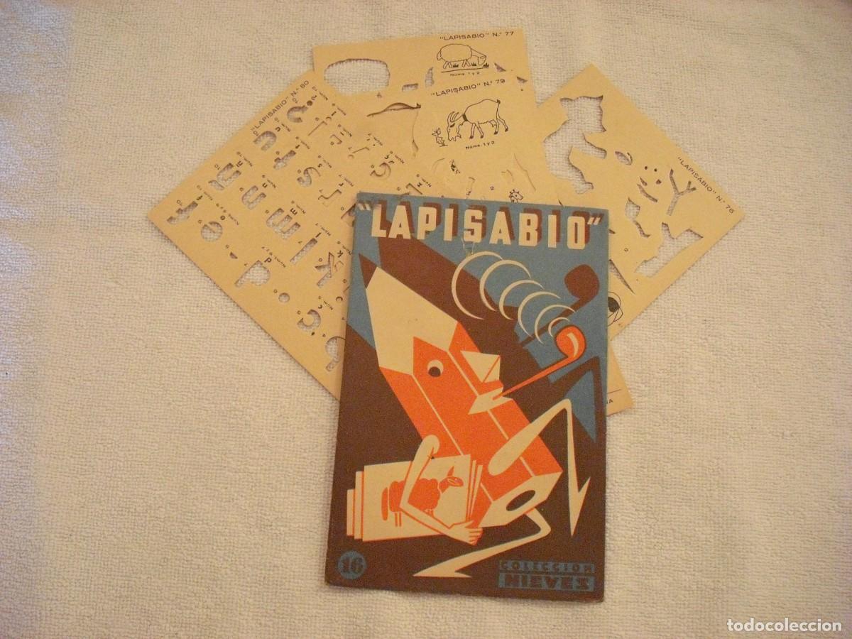Altri oggetti di carta: LAPISABIO N. 16 , COLECCION NIEVES. SOBRE CON 5 PLANTILLAS PARA DIBUJAR
