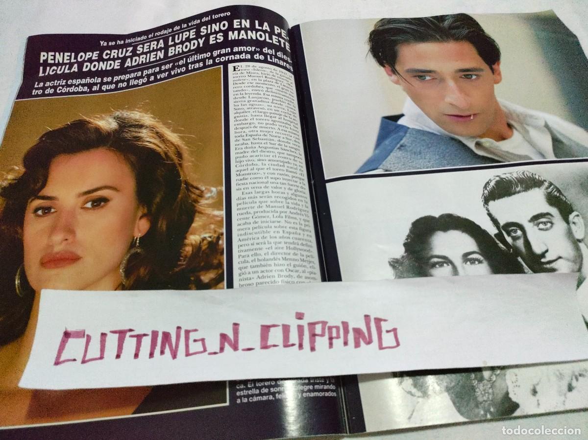 Otros Art&iacute;culos de Coleccionismo en Papel: Clipping_ RH061204 ADRIEN BRODY, PENELOPE CRUZ, MANOLETE
