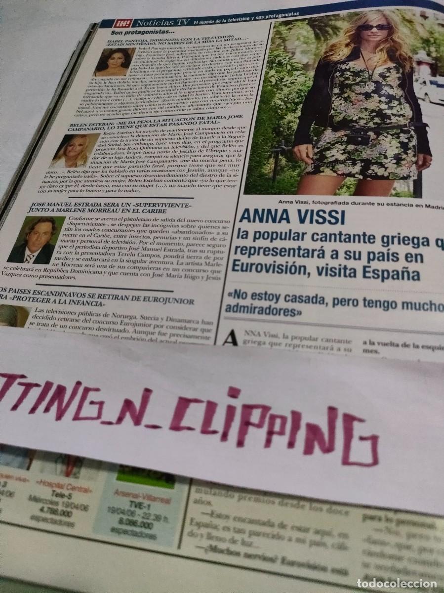 Otros Art&iacute;culos de Coleccionismo en Papel: Clipping_ RH060305 ANNA VISSI EUROVISION