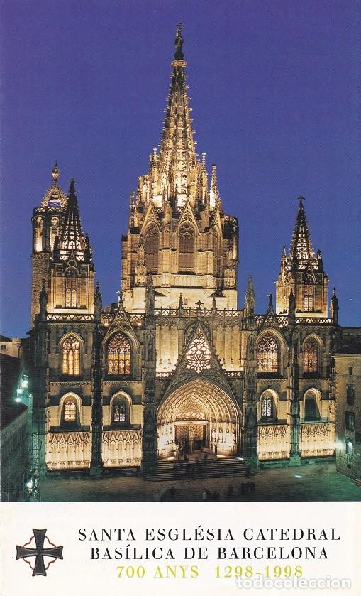 Otros Art&iacute;culos de Coleccionismo en Papel: Tr&iacute;ptic - Santa Esgl&eacute;sia Catedral Bas&iacute;lica de Barcelona 700 anys 1298-1998