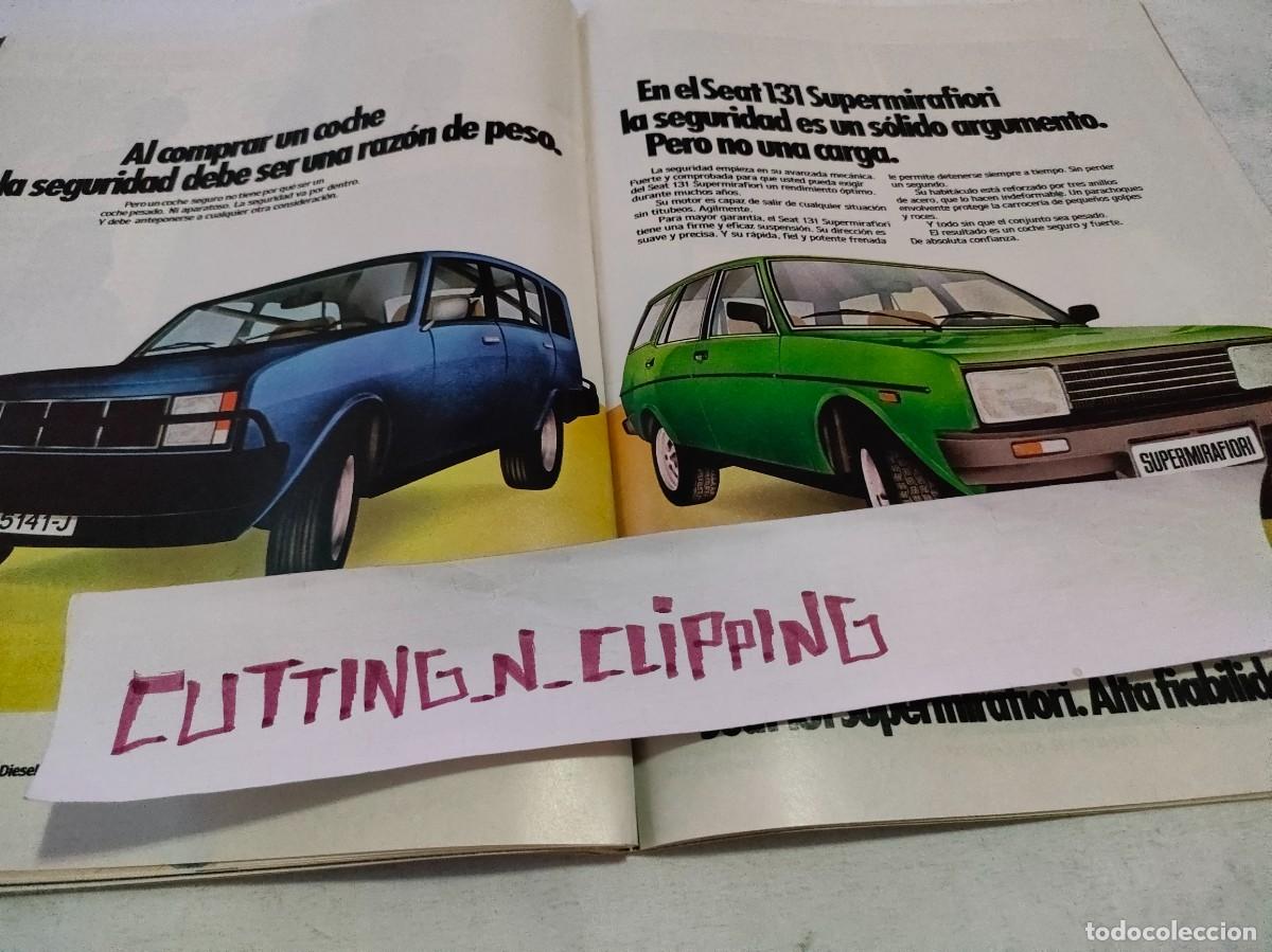 Otros art&iacute;culos de coleccionismo en papel: Clipping_ RL812404 SEAT SUPERMIRAFIORI PUBLICIDAD