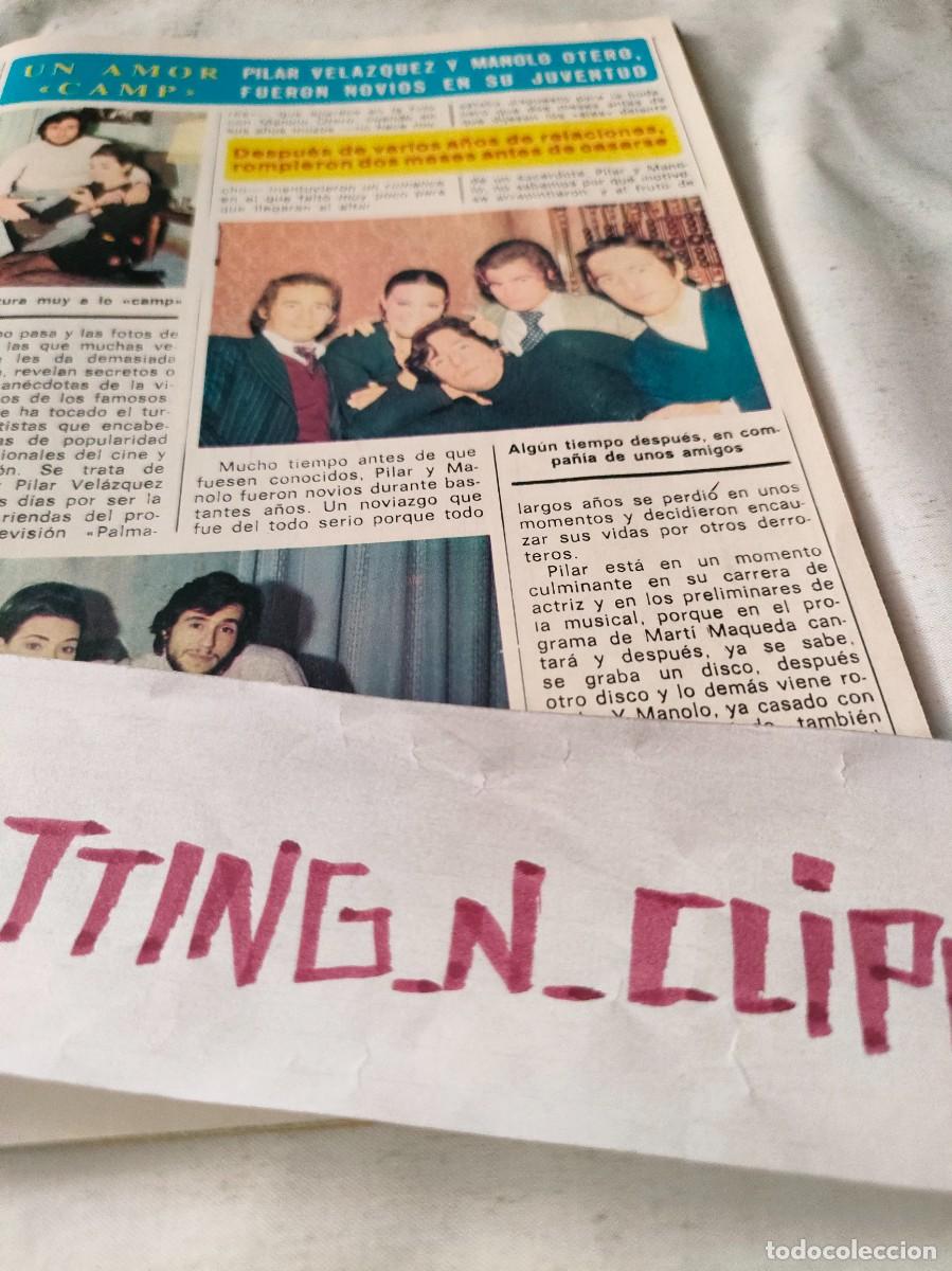 Otros art&iacute;culos de coleccionismo en papel: Clipping_ CH7630 PILAR VELAZQUEZ, MANOLO OTERO