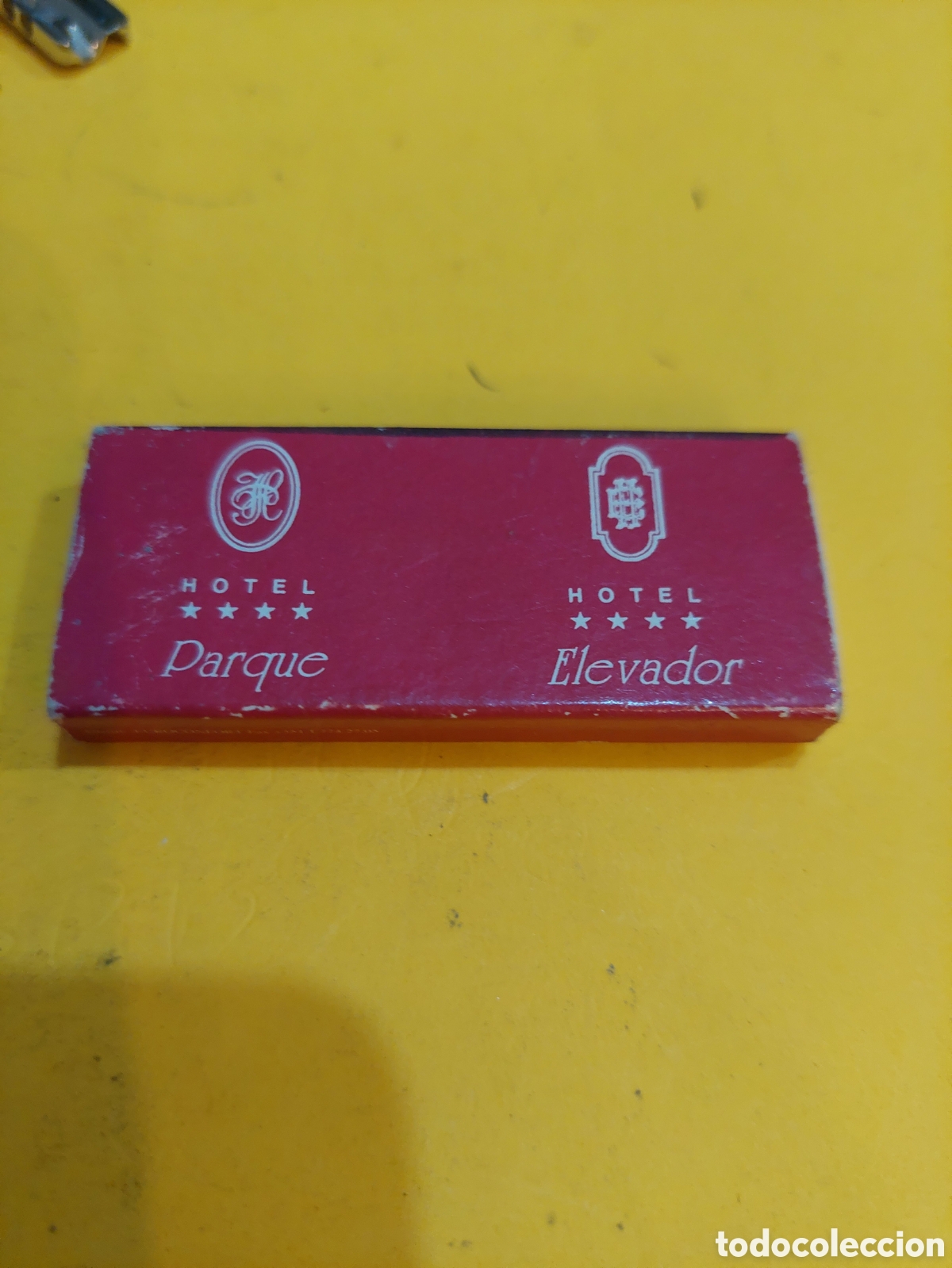 Sammelleidenschaft Andere Papierartikel: HOTEL PARQUE,HOTEL ELEVADOR CAJA VACIAS DE CERILLAS PUBLICIDAD BRAGA PORTUGAL