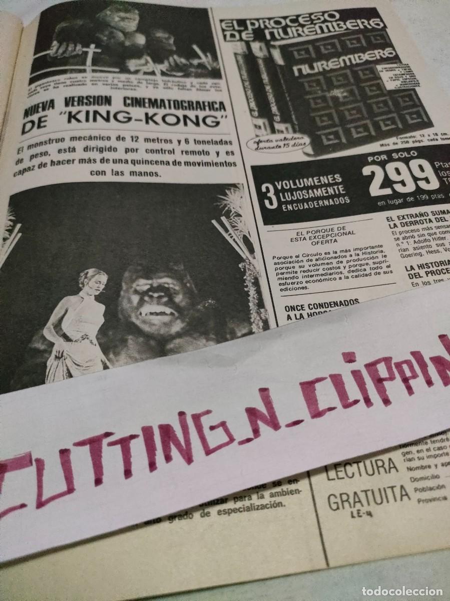 Otros Art&iacute;culos de Coleccionismo en Papel: Clipping_ RL762210 KING KONG