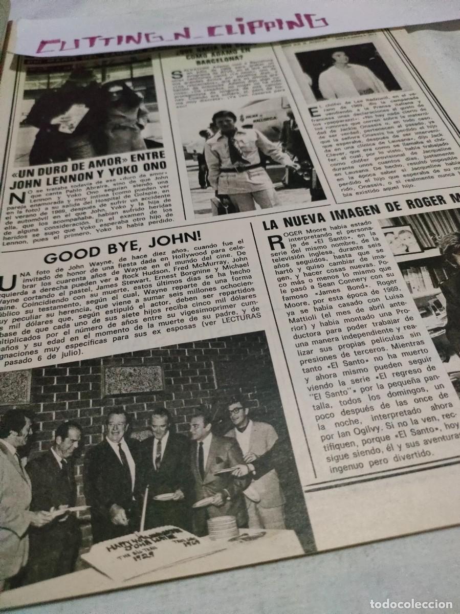 Otros Art&iacute;culos de Coleccionismo en Papel: Clipping_ RL792007 JOHN LENNON, JOHN WAYNE, ADAMO