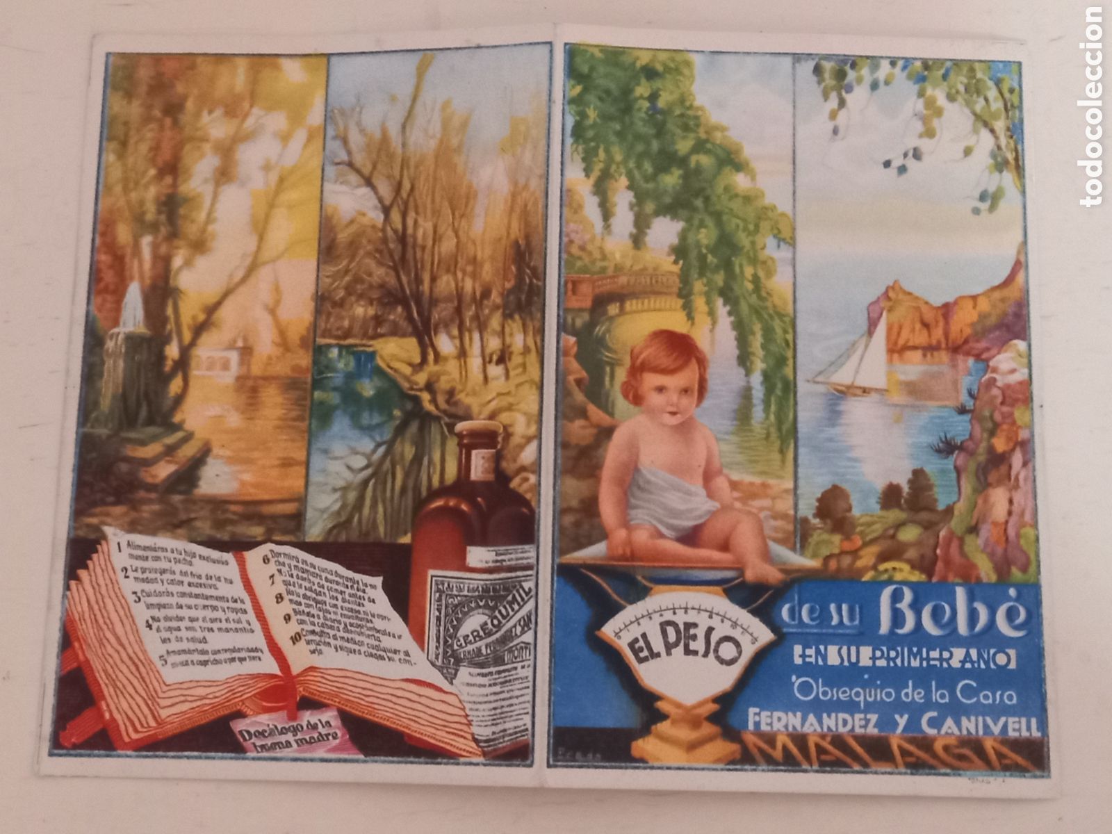Otros art&iacute;culos de coleccionismo en papel: CEREGUMIL. Carnet de peso para bebes. A&ntilde;os 1930s