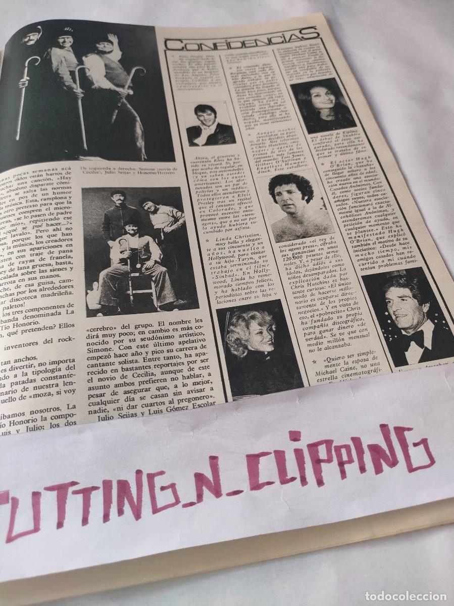 Otros Art&iacute;culos de Coleccionismo en Papel: Clipping_ S761402 ELVIS PRESLEY,TOM JONES,HUGH O'BRIEN,ELSA BAEZA,GEMMA CUERVO,VICTORIA VERA