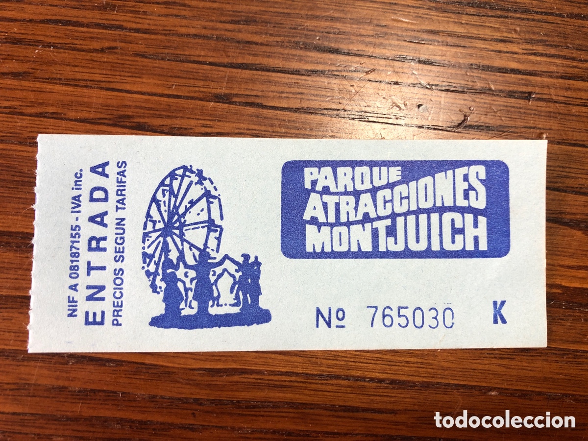 Otros art&iacute;culos de coleccionismo en papel: ENTRADA PARQUE ATRACCIONES MINTJUICH BARCELONA