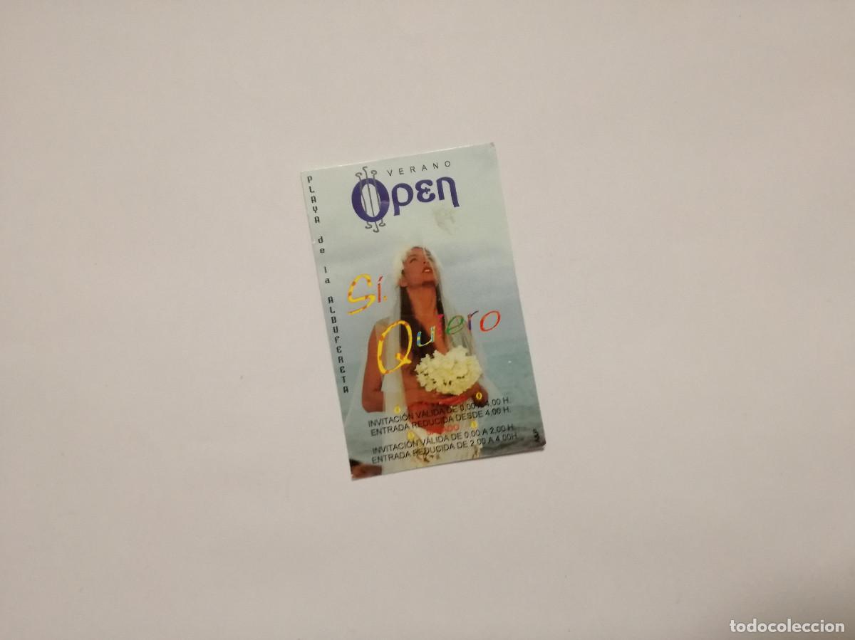 Otros Art&iacute;culos de Coleccionismo en Papel: FLYER ENTRADA INVITACION - DISCOTECA OPEN