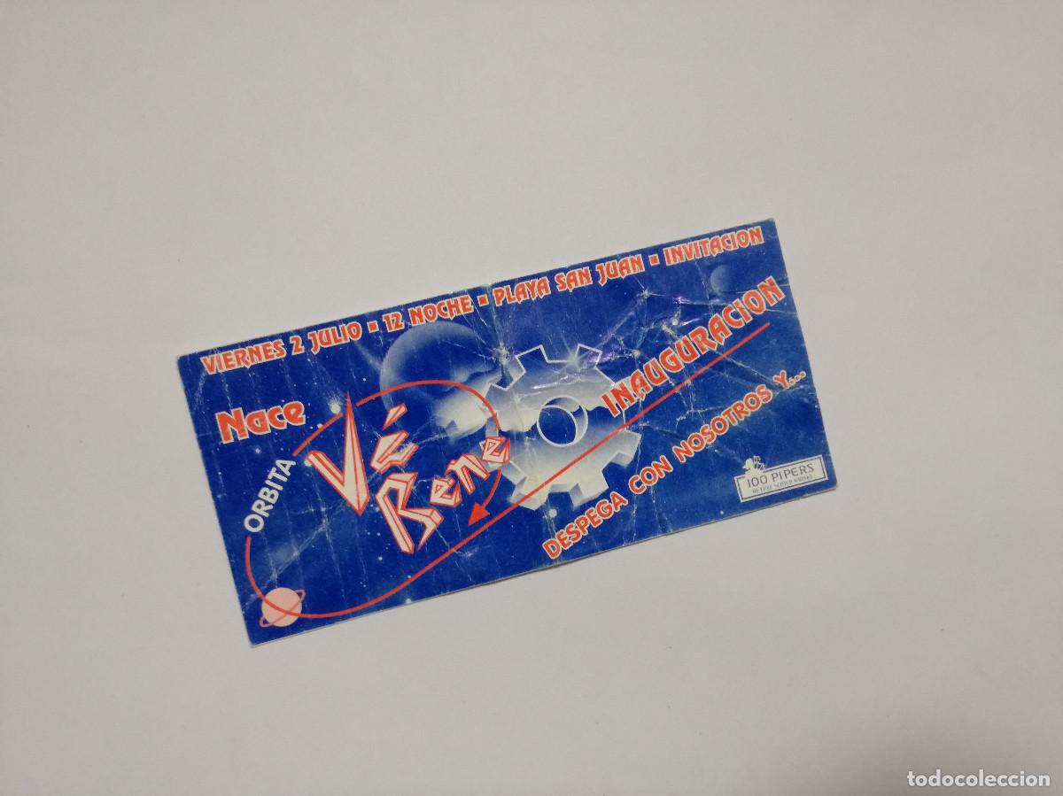 Otros Art&iacute;culos de Coleccionismo en Papel: FLYER ENTRADA INVITACION - DISCOTECA VE BENE