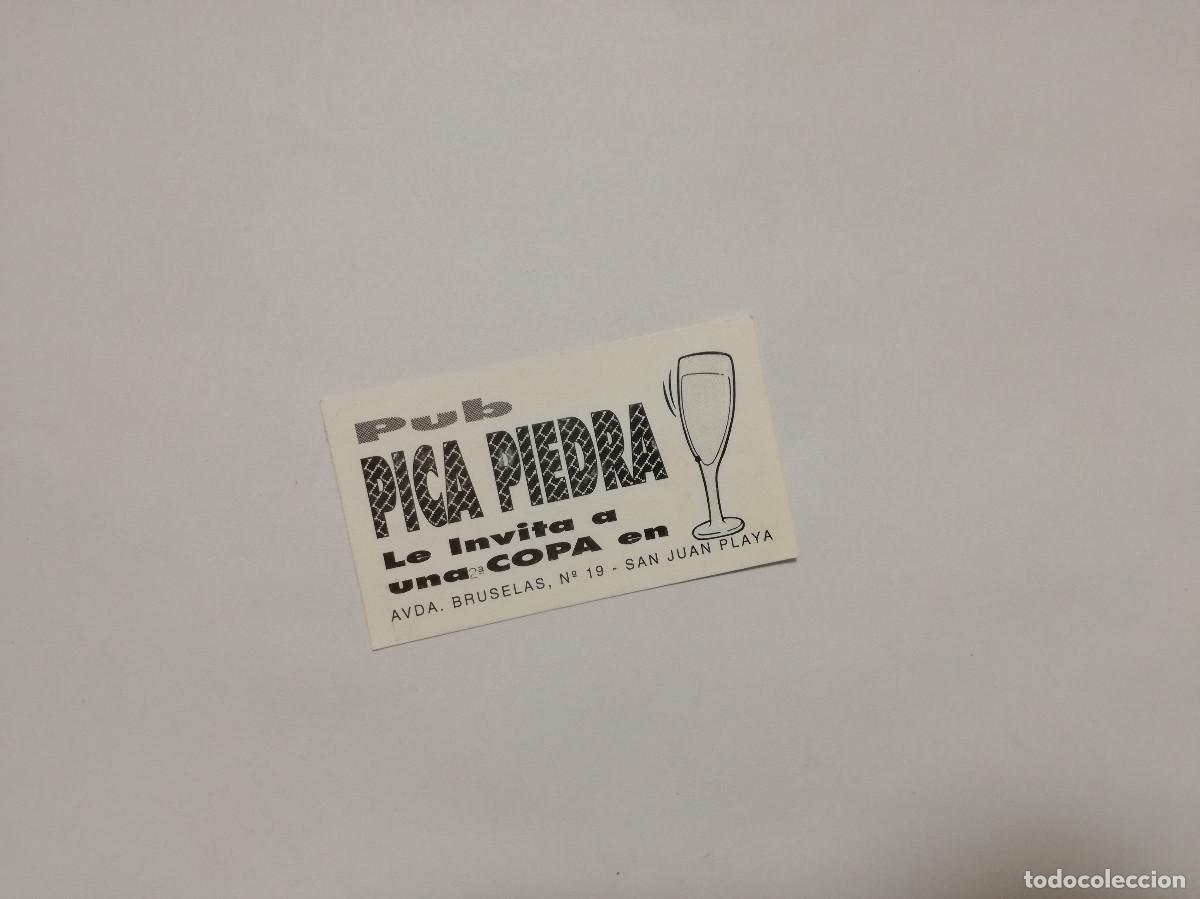 Otros Art&iacute;culos de Coleccionismo en Papel: FLYER ENTRADA INVITACION - DISCOTECA PUB PICA PIEDRA