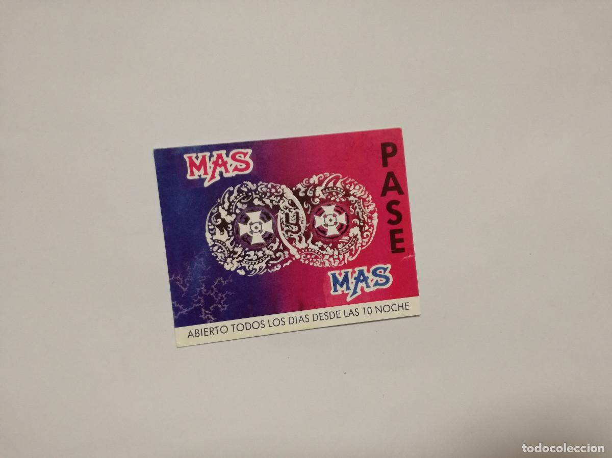 Paper Collecting Others: FLYER ENTRADA INVITACION - DISCOTECA MAS Y MAS