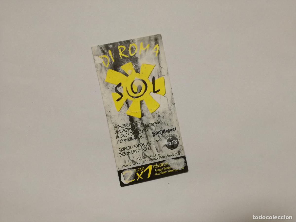 Paper Collecting Others: FLYER ENTRADA INVITACION - DISCOTECA TEBERNA SOL DI ROMA