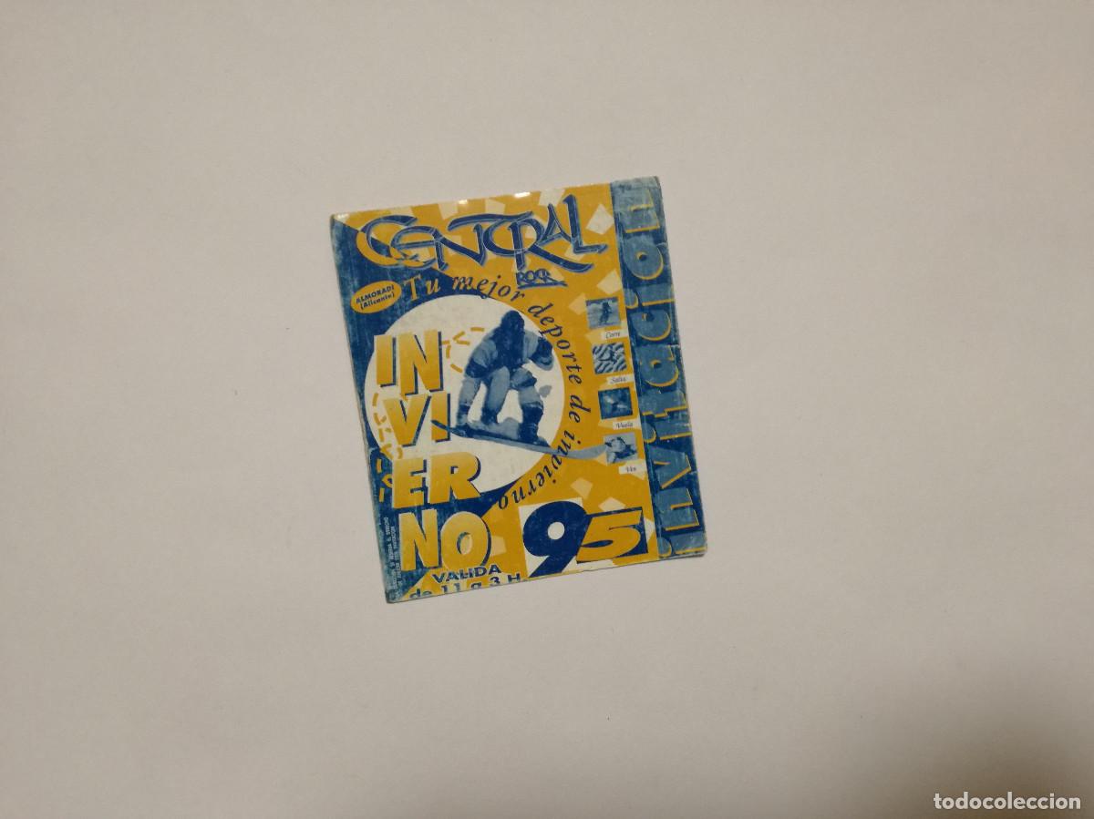 Otros Art&iacute;culos de Coleccionismo en Papel: FLYER ENTRADA INVITACION - DISCOTECA CENTRAL ROCK