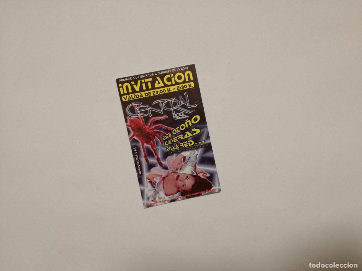 Otros Art&iacute;culos de Coleccionismo en Papel: FLYER ENTRADA INVITACION - DISCOTECA CENTRAL ROCK