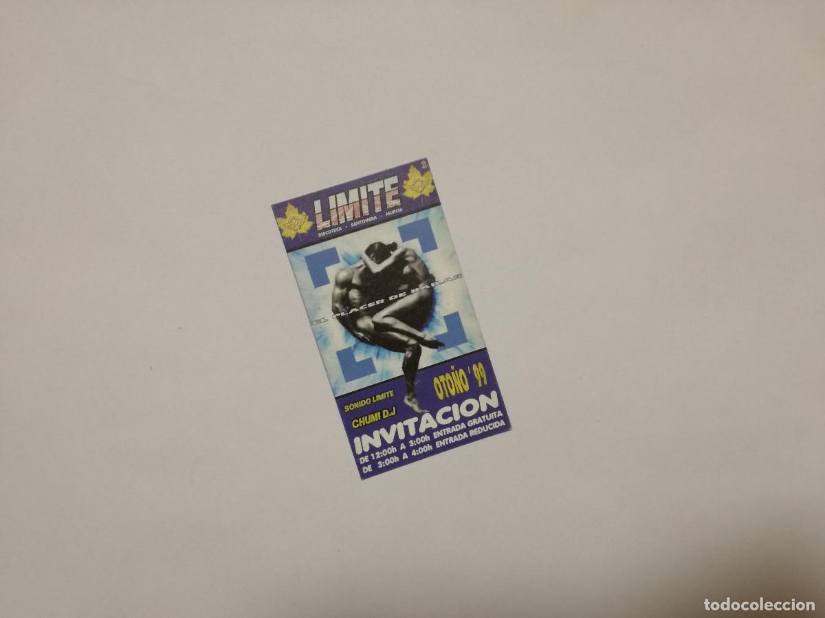 Otros Art&iacute;culos de Coleccionismo en Papel: FLYER ENTRADA INVITACION - DISCOTECA LIMITE
