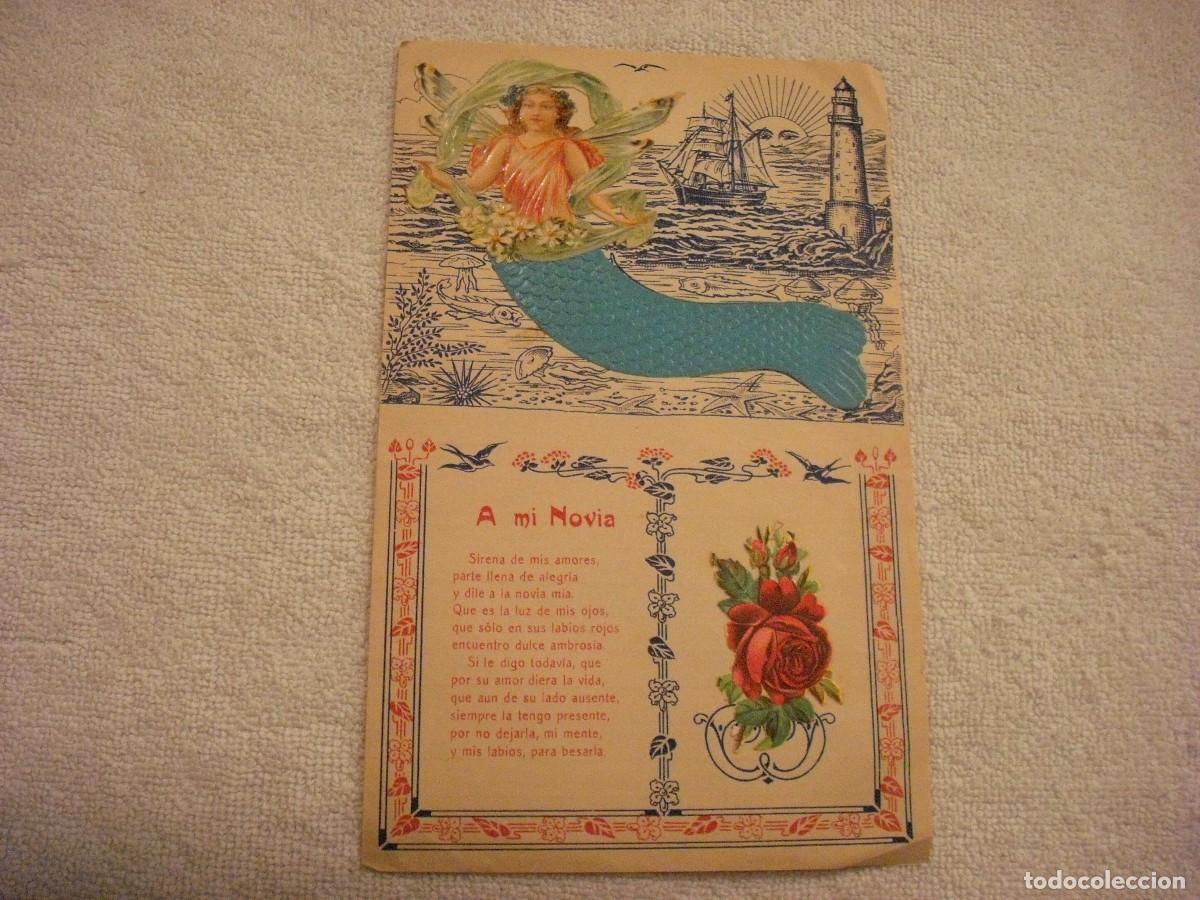 Altri oggetti di carta: ANTIGUA FELICITACION A MI NOVIA, SOY LA FORTUNA