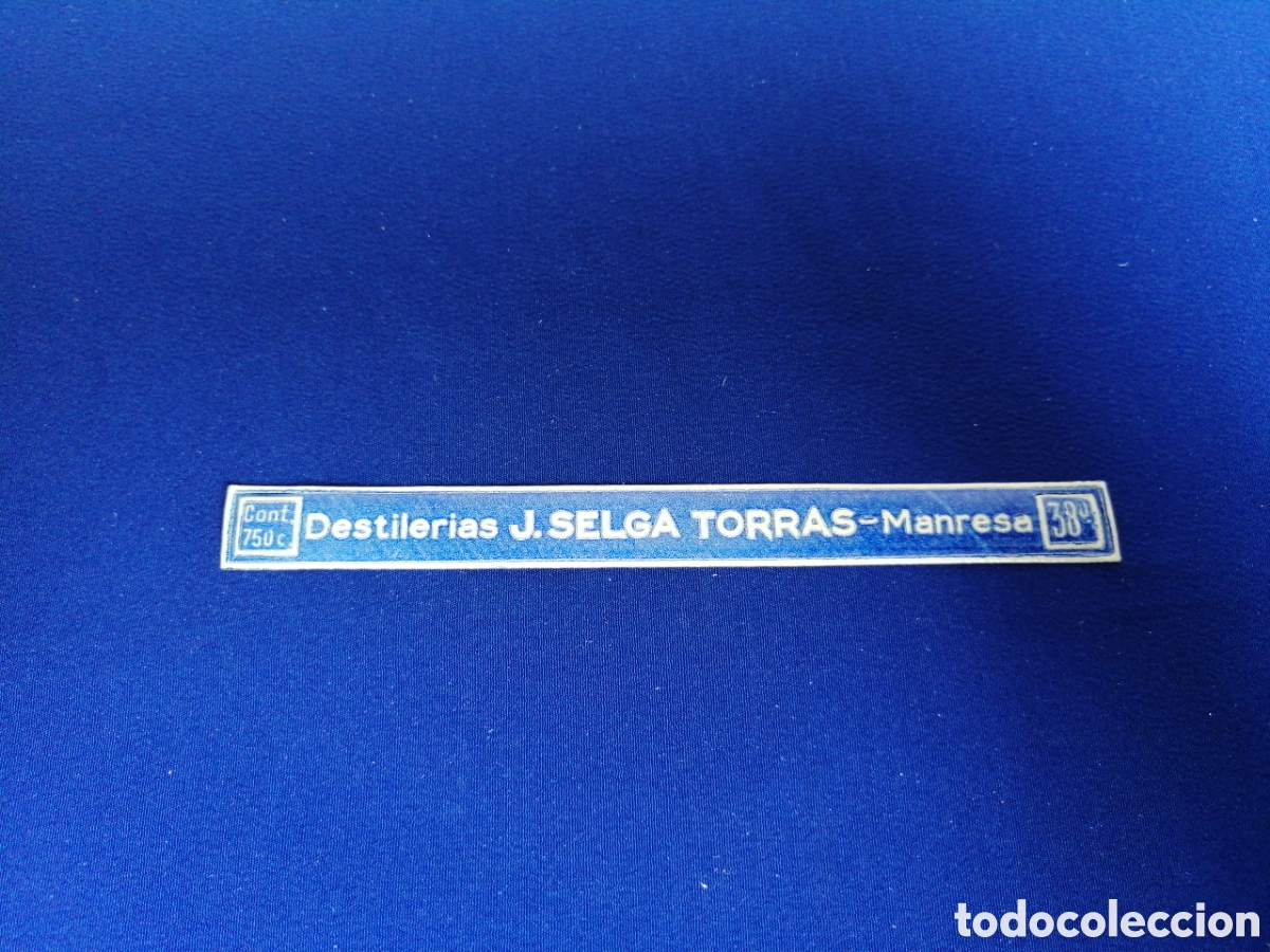 Sammelleidenschaft Andere Papierartikel: DESTILER&Iacute;AS J. SELGA TORRAS - MANRESA ETIQUETA PEQUE&Ntilde;A