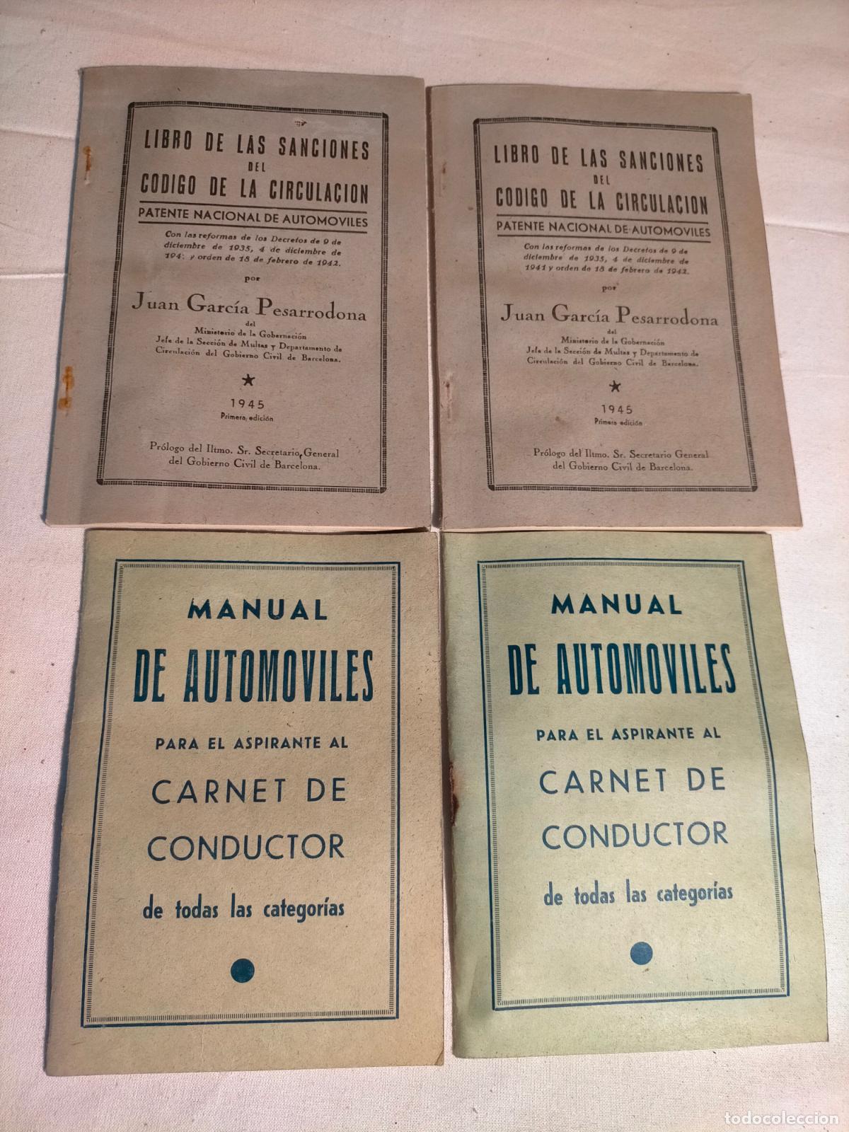 Outros artigos de papel: Lot manual de autom&oacute;viles para el aspirante al carnet de conductor sanciones del c&oacute;digo circulaci&oacute;n