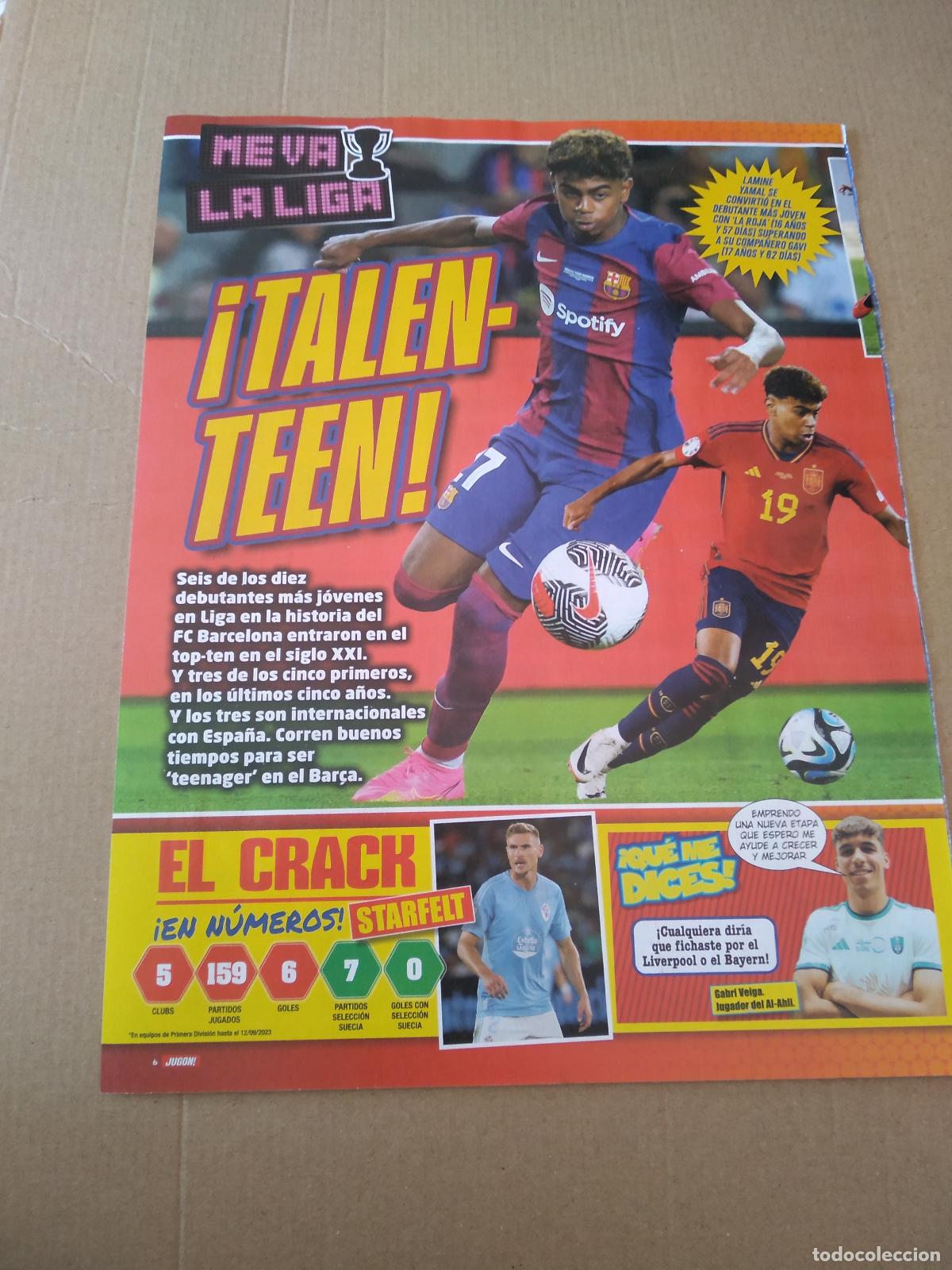 Otros Art&iacute;culos de Coleccionismo en Papel: HOJA REVISTA JUGON TIPO POSTER LAMINE YAMAL BARCELONA BAR&Ccedil;A ESPA&Ntilde;A ESPA&Ntilde;A FEMENINO