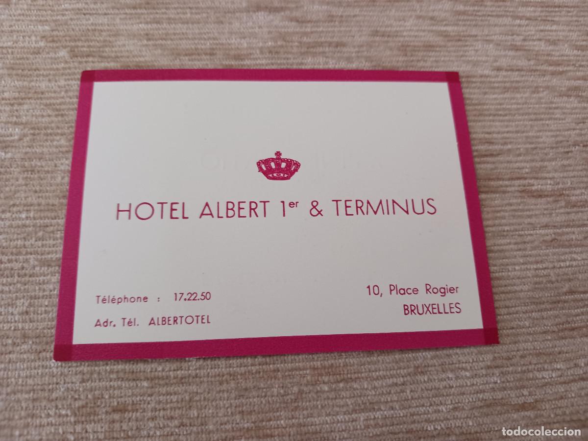 Otros Art&iacute;culos de Coleccionismo en Papel: antigua tarjeta de hotel albert 1er & terminus, bruxelles