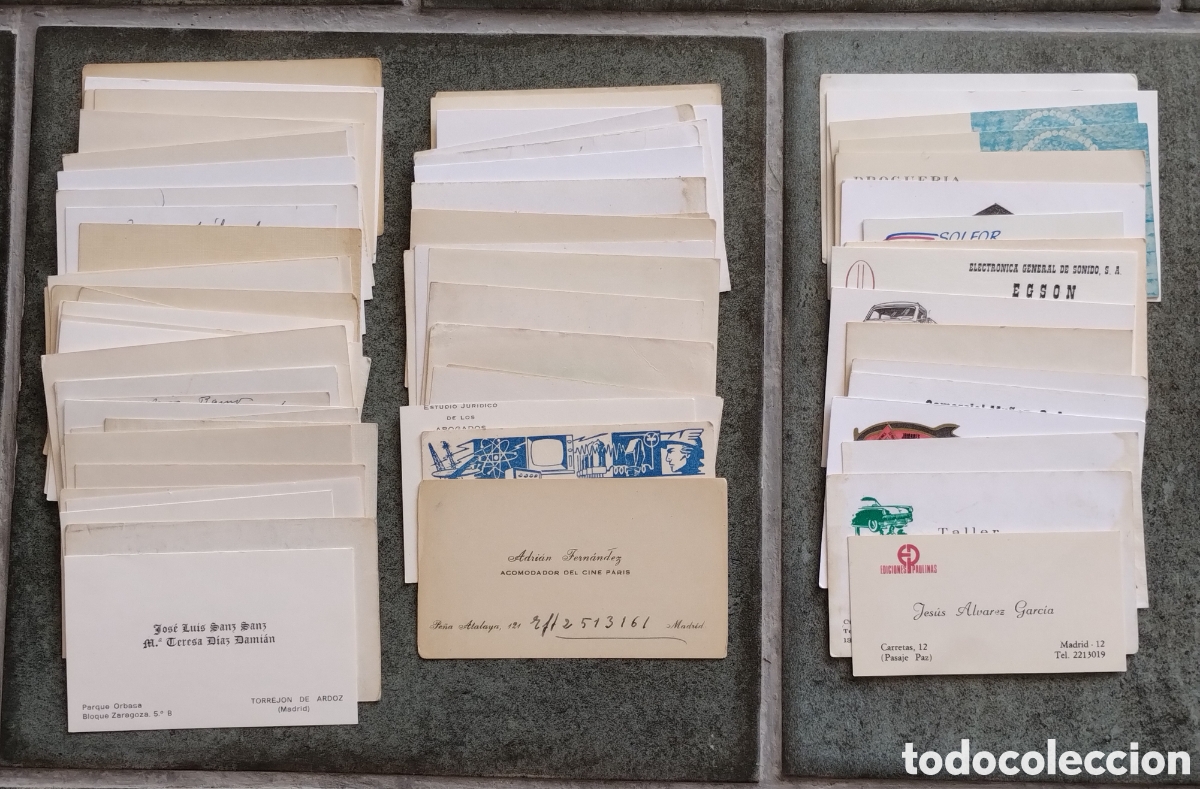 Otros art&iacute;culos de coleccionismo en papel: Lote 80 Tarjetas Visita Surtidas