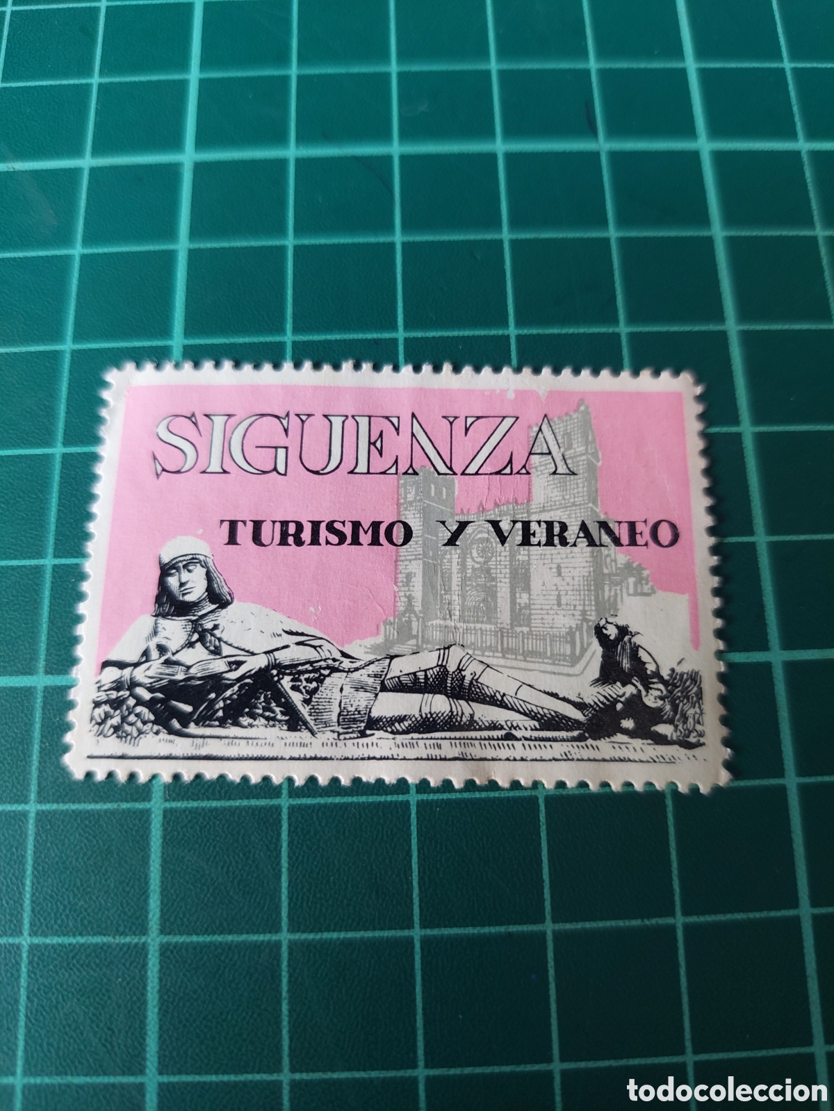 Collectionnisme Papier divers: SIGUENZA TURISMO Y VERANEO VI&Ntilde;ETA SELLO CATEDRAL