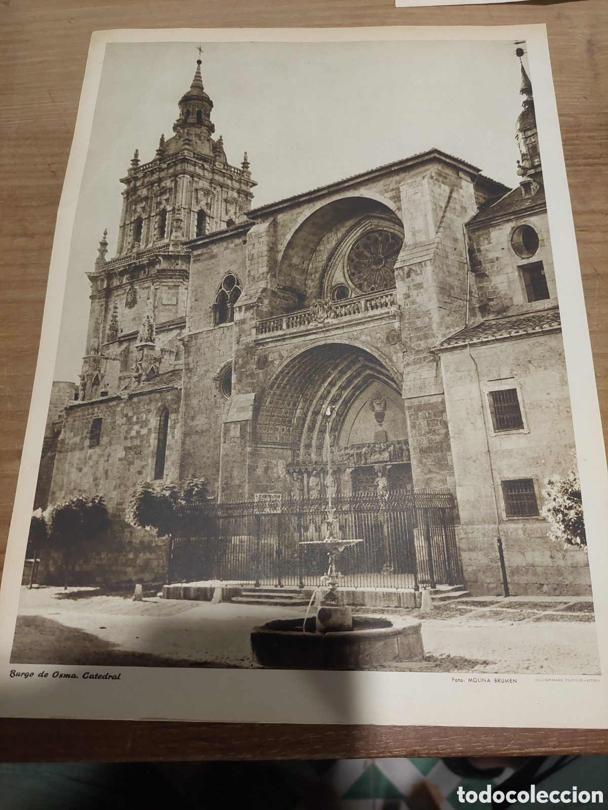 Collectionnisme Papier divers: Burgo de osma catedral Foto Molina brumen huecograbado fournier