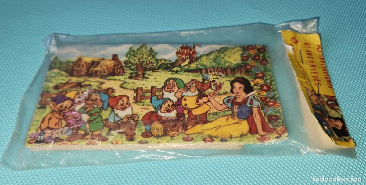 Outros artigos de papel: BLANCA NIEVES set de INVITACIONES de Cumplea&ntilde;os - COTILLON ARGENTINA a&ntilde;os '70s Walt Disney