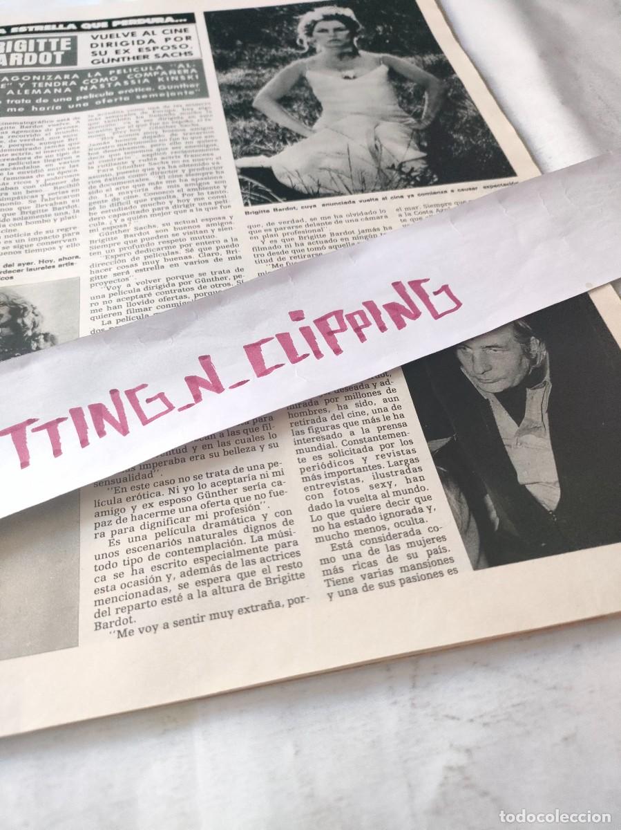 Otros Art&iacute;culos de Coleccionismo en Papel: Clipping_ H812609 BRIGITTE BARDOT