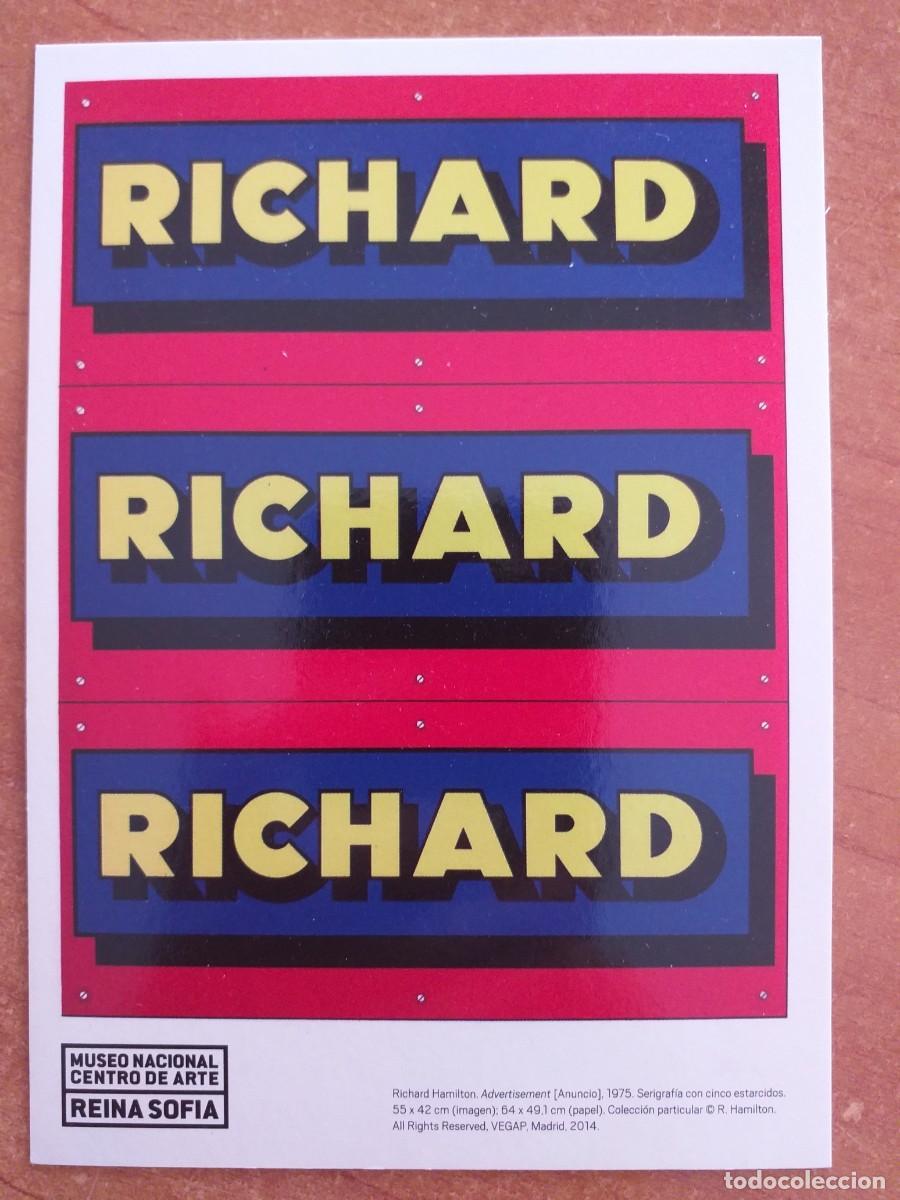 Otros Art&iacute;culos de Coleccionismo en Papel: POSTAL PROMOCIONAL RICHARD HAMILTON - MUSEO NACIONAL REINA SOF&Iacute;A