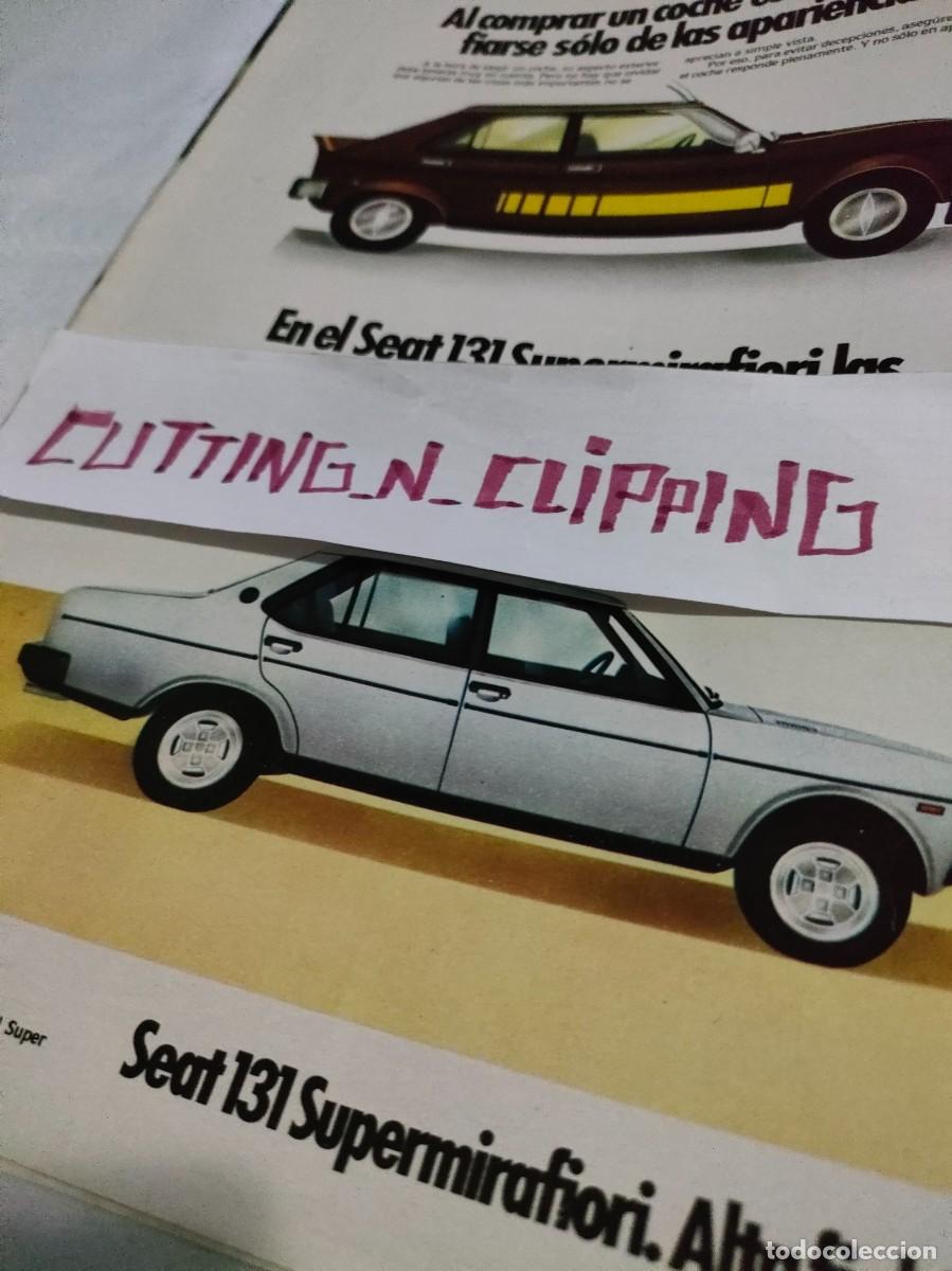 Otros art&iacute;culos de coleccionismo en papel: Clipping_ H811104 SEAT 131 PUBLICIDAD