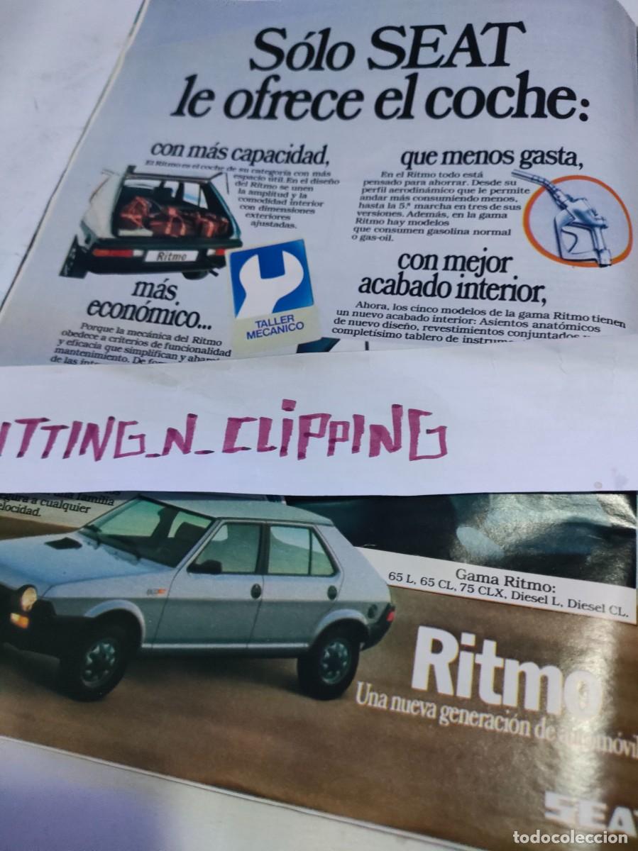 Otros art&iacute;culos de coleccionismo en papel: Clipping_ H810703 SEAT RITMO PUBLICIDAD