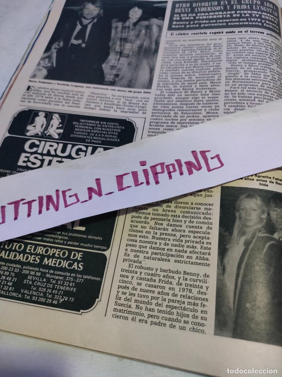 Otros Art&iacute;culos de Coleccionismo en Papel: Clipping_ H810703 ABBA, EMMANUEL, JUAN PARDO, LEIF GARRET, KORGIS, MIGUEL GALLARDO