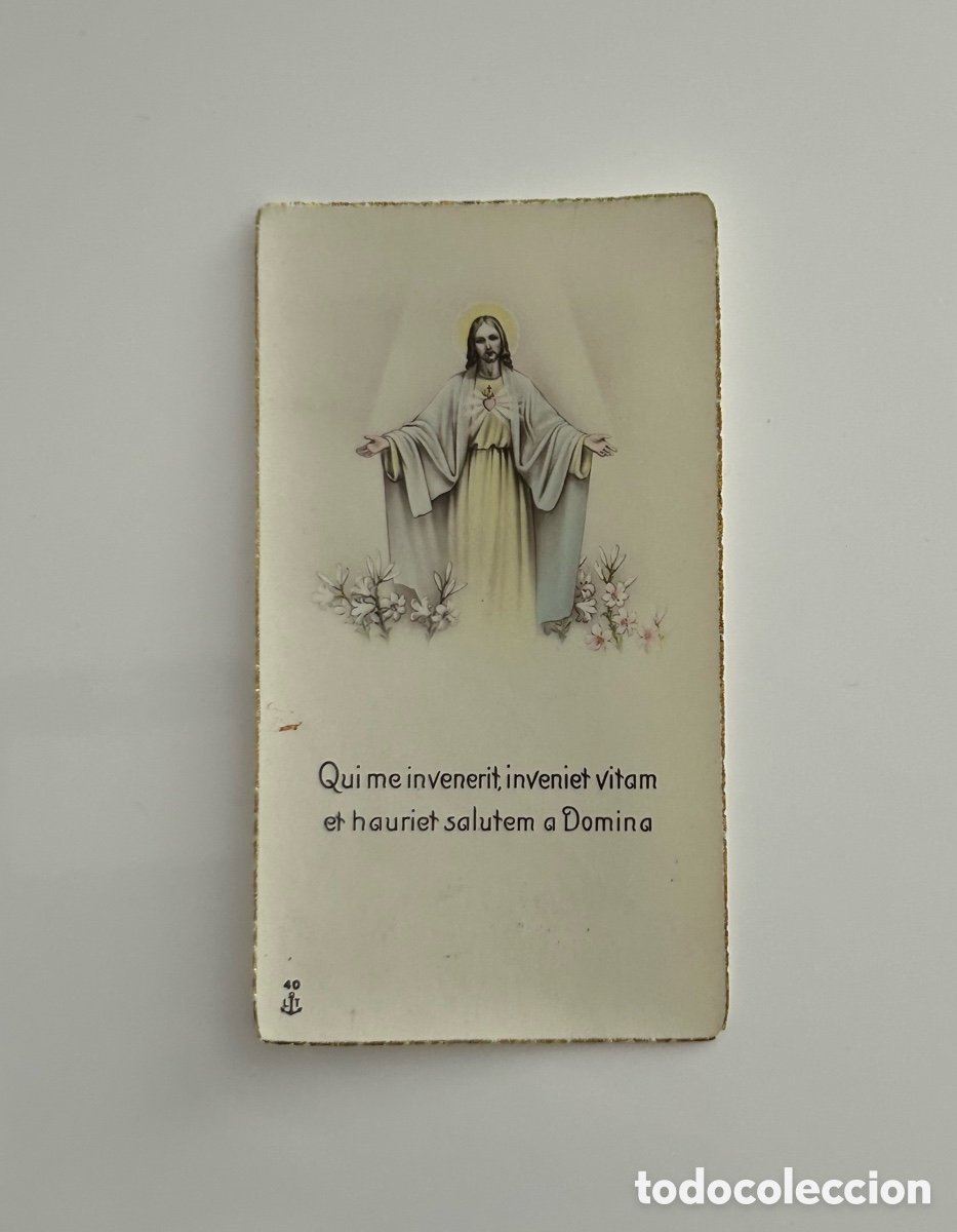 Otros art&iacute;culos de coleccionismo en papel: ANTIGUA ESTAMPA RELIGIOSA. TEXTO EN LAT&Iacute;N