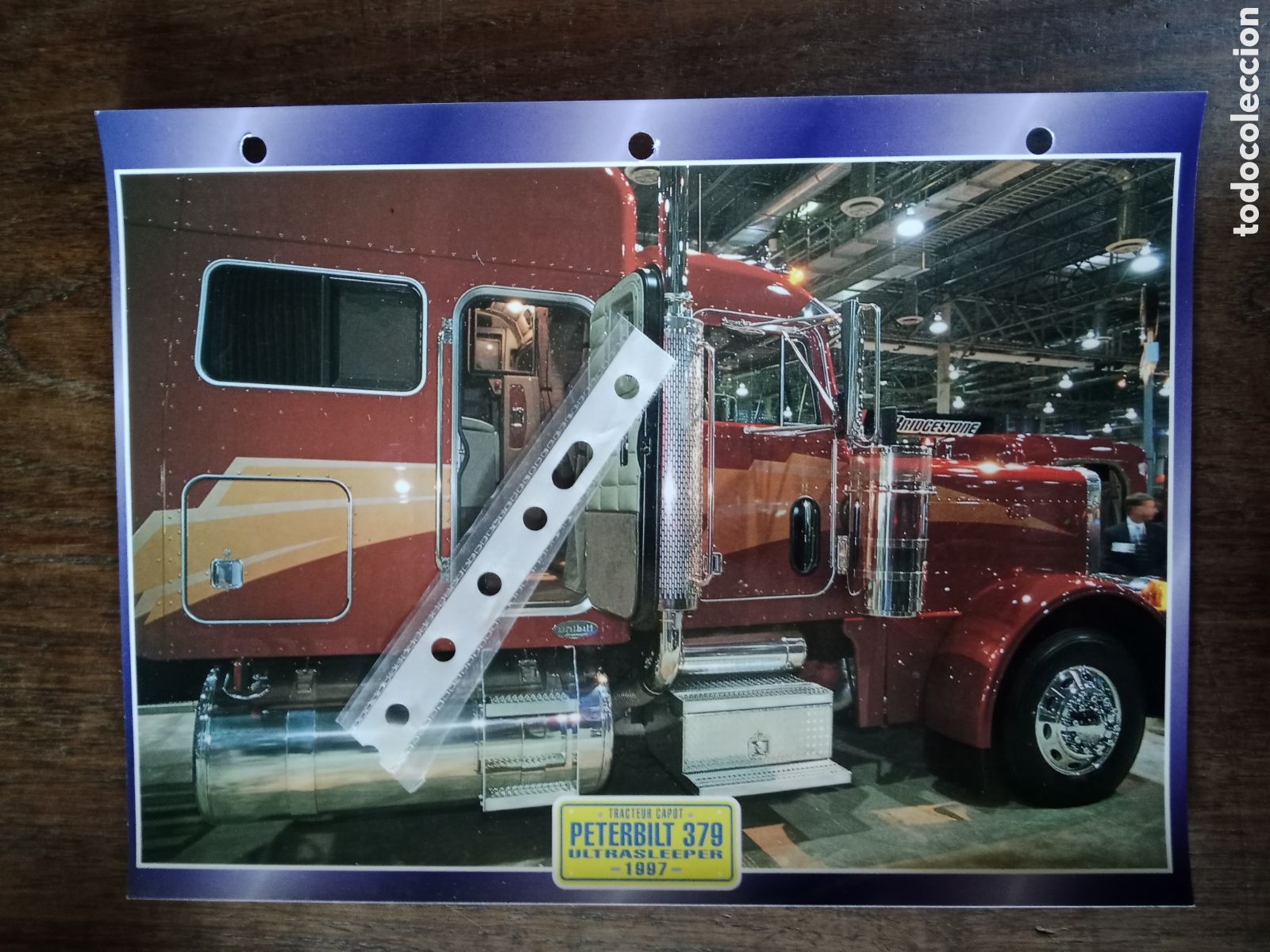 Collectionnisme Papier divers: Ficha camion americano Peterbilt 379